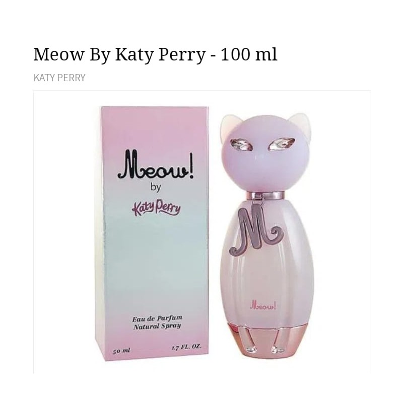 MEOW BY KATY PERRY-100ML EAU DE PARFUM FEMININO