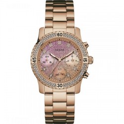 Guess  FEMININO AÇO ROSE CAIXA 38MM MAQUINA ANALOGICA QUARTZ COR DIAL PINK MOVEMENT JAPAN AÇO ROSE