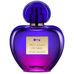 HER SECRET DESIRE DE ANTONIO BANDEIRAS EAU DE TOILETTE FEMININO-80ML-CAIXA BRANCA-TESTER