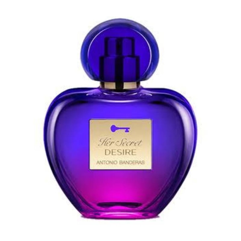 HER SECRET DESIRE DE ANTONIO BANDEIRAS EAU DE TOILETTE FEMININO-80ML-CAIXA BRANCA-TESTER