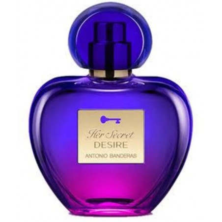 HER SECRET DESIRE DE ANTONIO BANDEIRAS EAU DE TOILETTE FEMININO-80ML-CAIXA BRANCA-TESTER