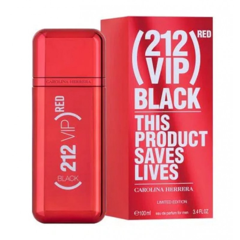 Carolina Herrera 212 vip Black Red Limited Edition Masculino 100ml eau de parfum