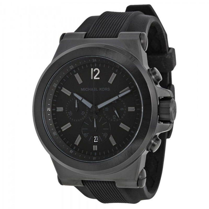 MK MASCULINO PULSEIRA SILICONE CAIXA 48MM MAQUINARIO QUARTZ