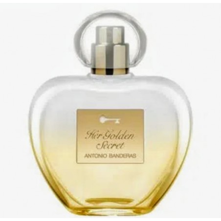 ANTONIO BANDEIRAS HER GOLDEN SECRET 80ML EAU DE TOILETTE FEMININO-CAIXA BRANCA-TESTER