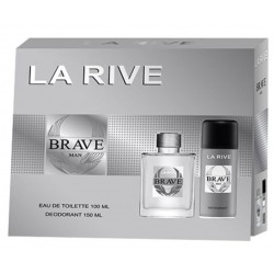 LA RIVE KIT BRAVE EAU DE TOILETTE 100ML +DESODORANTE 150ML MASCULINO