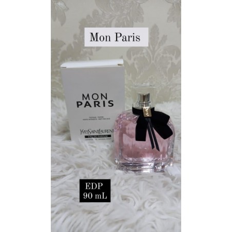 MON PARIS DE YVES SAINT LAURENT EAU DE PARFUM FEMININO-90 ML-CAIXA BRANCA-TESTER