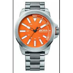 HB MASCULINO COR INOX LARANJA TIPO ANALOGICO CAIXA 50MM