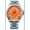 HB MASCULINO COR INOX LARANJA TIPO ANALOGICO CAIXA 50MM