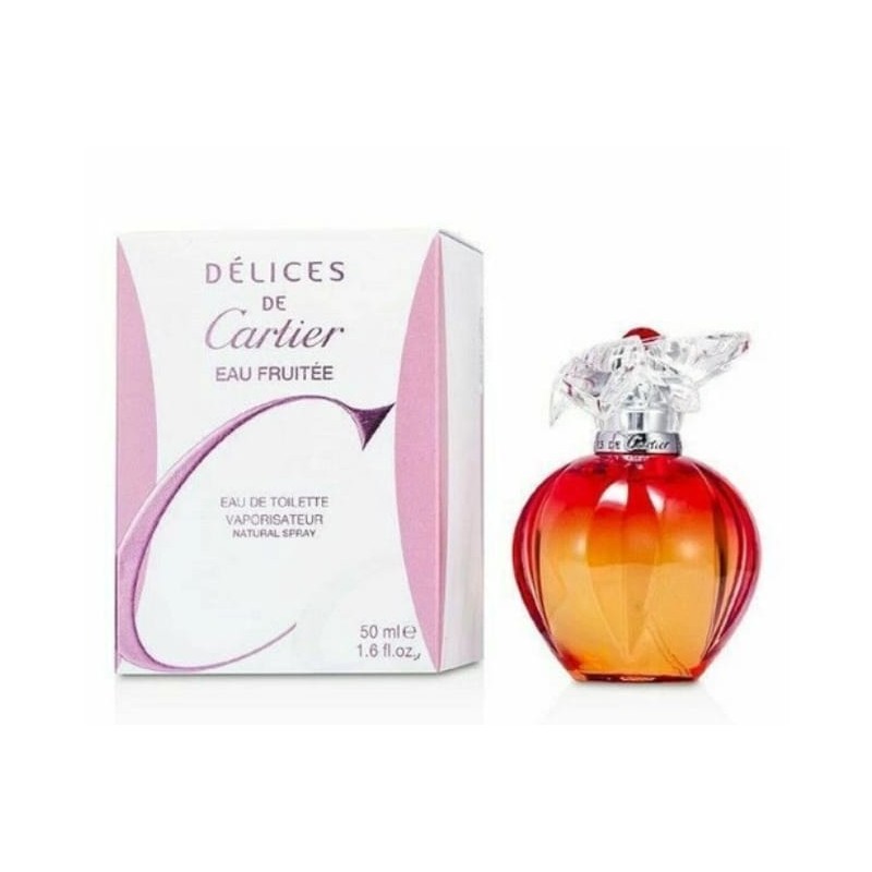 Cartier De Delices Eau Fruitee 50Ml Eau De Toilette Feminino-RARO