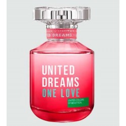 BENETTON UNITED DREAMS ONE LOVE FOR HER EDT 80ML CAIXA BRANCA -TESTER