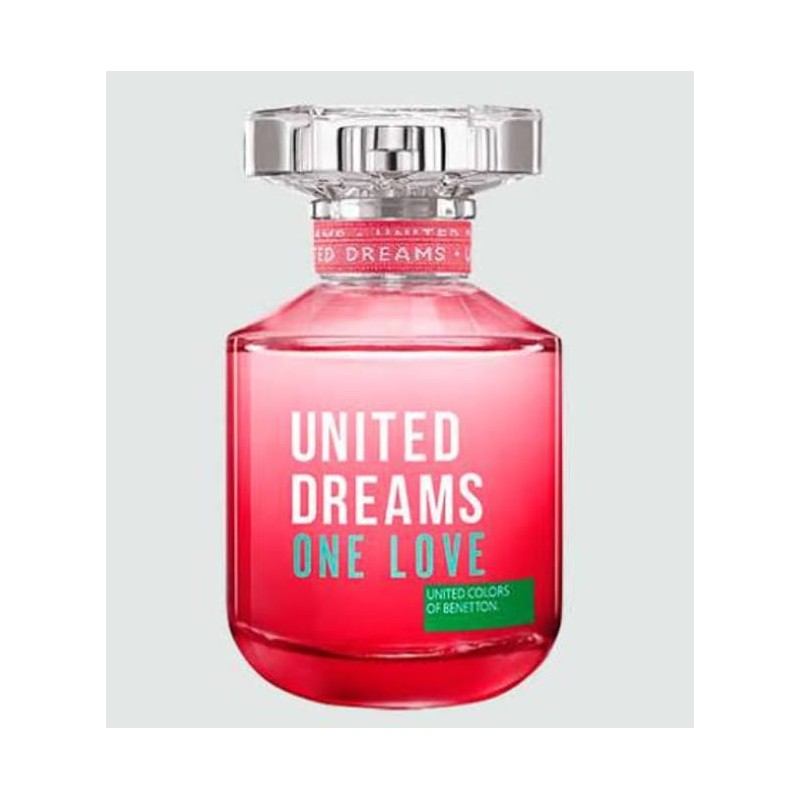 BENETTON UNITED DREAMS ONE LOVE FOR HER EDT 80ML CAIXA BRANCA -TESTER