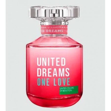 BENETTON UNITED DREAMS ONE LOVE FOR HER EDT 80ML CAIXA BRANCA -TESTER