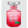 BENETTON UNITED DREAMS ONE LOVE FOR HER EDT 80ML CAIXA BRANCA -TESTER