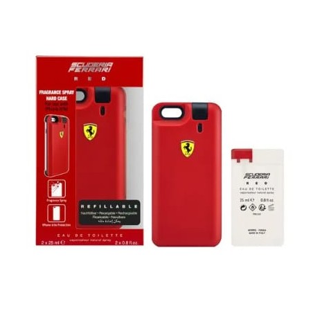 FERRARI KIT SCUDERIA RED-CAPA PARA IPHONE COM EAU DE TOILETTE 25ML+ REFIL EAU DE TOILETTE 25ML MASCULINO