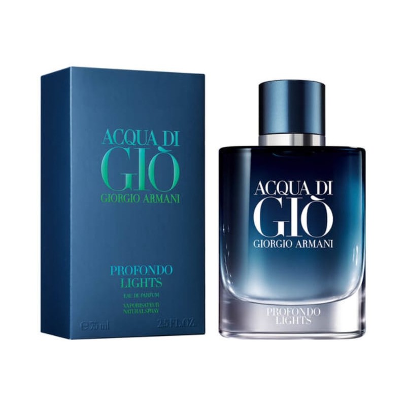 GIORGIO ARMANI PROFONDO LIGHTS eau de parfum 75ml masculino-EDIÇAO LIMITADA