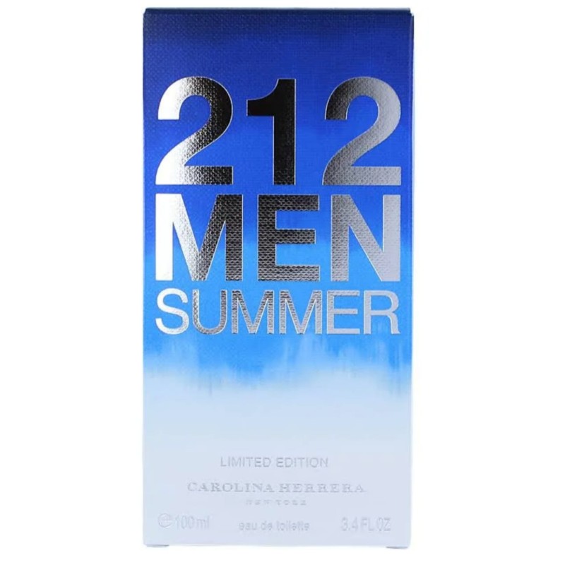 CAROLINA HERRERA 212 SUMMER MACULINO 100ML -RARIDADE