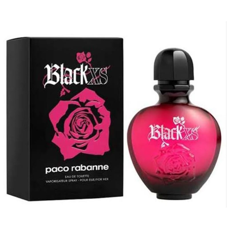 PACO RABANNE BLACK XS EDT 50ML FEMININO-VERSAO ANTIGA-RARIDADE