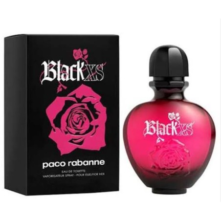 PACO RABANNE BLACK XS EDT 50ML FEMININO-VERSAO ANTIGA-RARIDADE