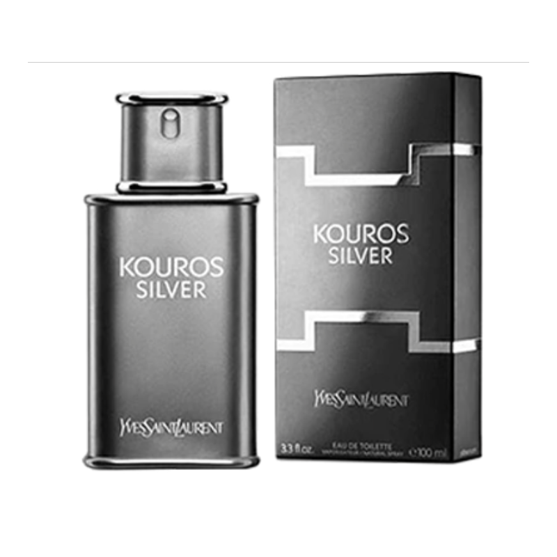 YVES SAINT LAURENT KOUROS SILVER EAU DE TOILETTE 100ML MASCULINO-TESTER