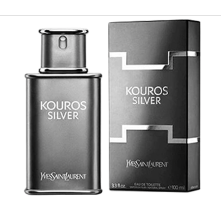 YVES SAINT LAURENT KOUROS SILVER EAU DE TOILETTE 100ML MASCULINO-TESTER