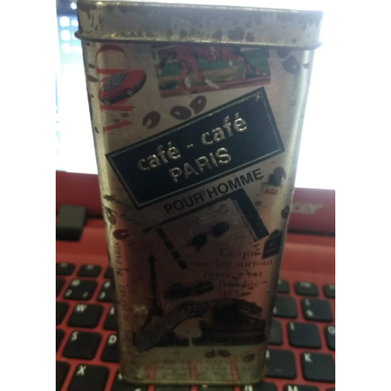 Cafe Cafe Pour Homme  Men By Cofinluxe 100 ml Edt Spray Embalagem na Lata com detalhes