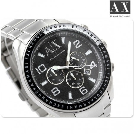 AX MASCULINO CAIXA 4,8CM  CAIXA AÇO INOX PULSEIRA METAL