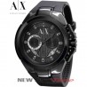 Ax MASCULINO PULSEIRA EM SILICONE PRETO  CASE SIZE 38MM MOVEMENT QUARTZ