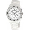 EA material de AÇO ceramica BRANCO UNISEX e maquinario swiss Made QUARTZ CAIXA 43MM