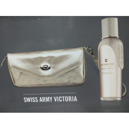 Swiss army kit  Victoria eau de toilette feminino  100 ml + bolsa de mão