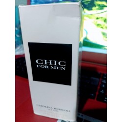 Carolina HERRERA Chic for Men eau de toilette 100 ml Raridade cx detalhes